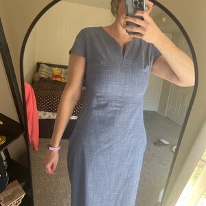 Elegant Blue Women's Dress